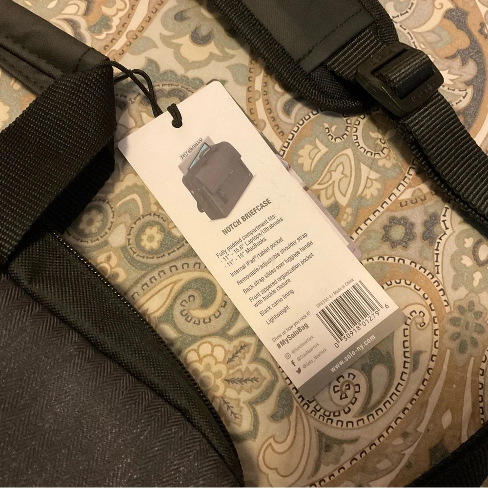 NWT SOLO New York NOTCH Briefcase GRV330